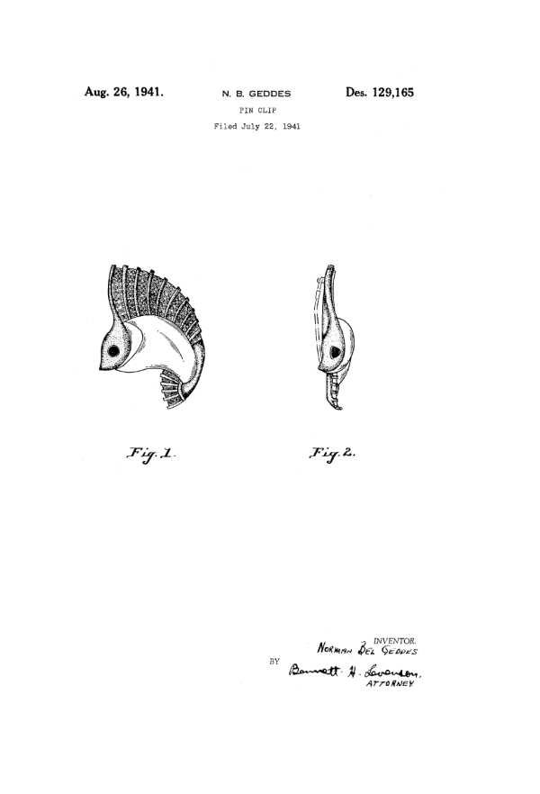 Trifari Patent 129165, Page 1