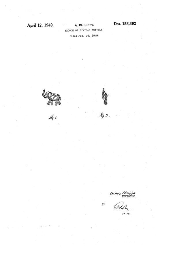 Trifari Patent 153392, Page 1
