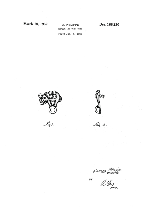 Trifari Patent 166220, Page 1