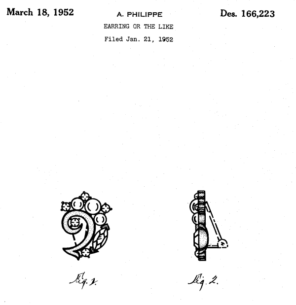 Trifari Patent 166223, Page 1