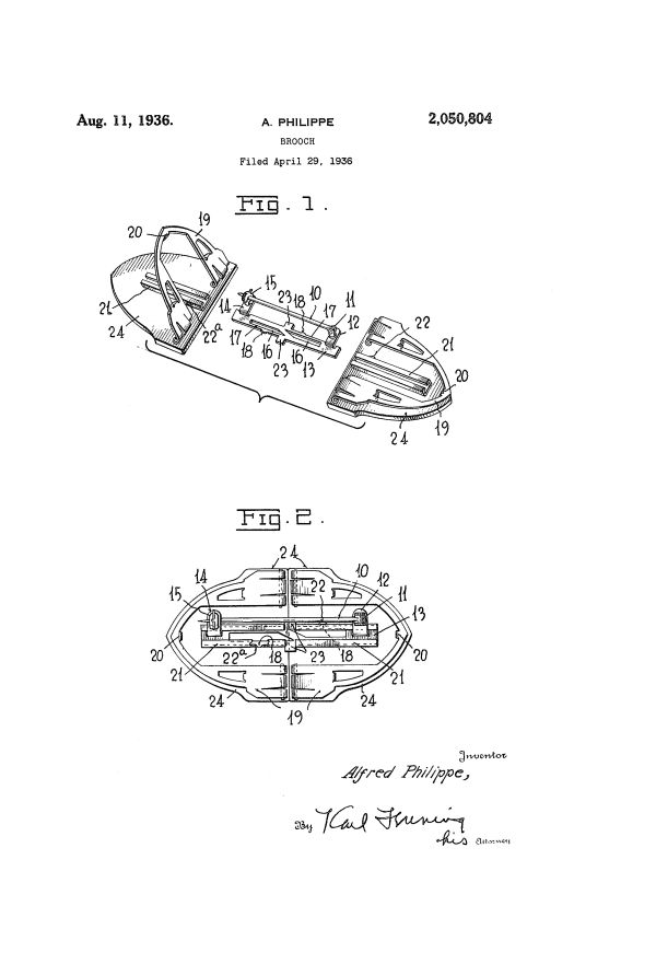 Trifari Patent 2050804, Page 1