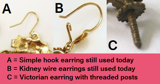 Vintage Jewelry Hardware Earring Backs
