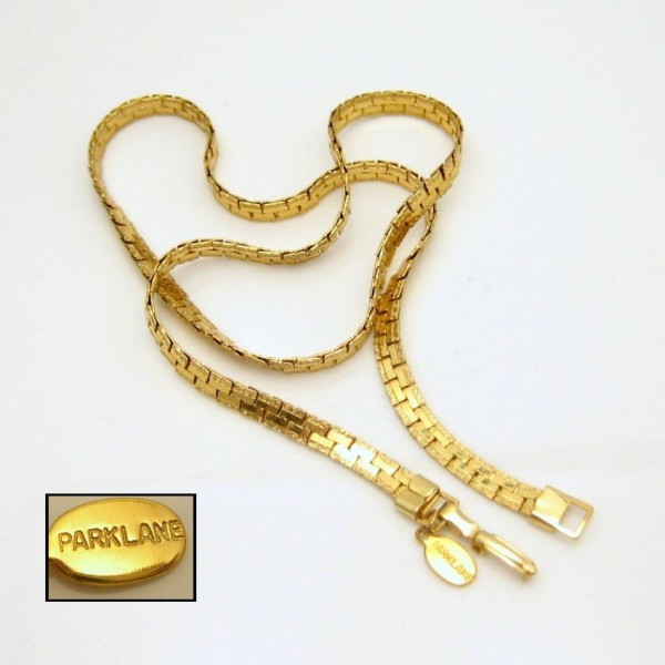 PARK LANE Vintage Necklace Mid Century Interlocking Chain