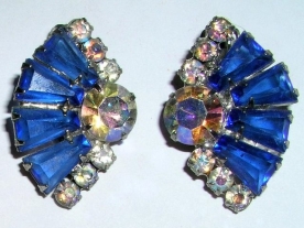 Juliana Blue Keystone Earrings