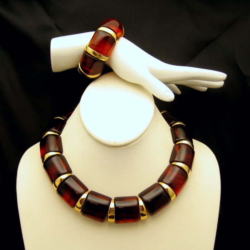 Signed Napier Decorative Designed Vintage Fancy Chain Necklace 1970/'s Vintage Costume Jewelry on Etsy